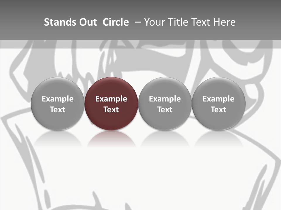 Soldier Vinylready Black And White PowerPoint Template