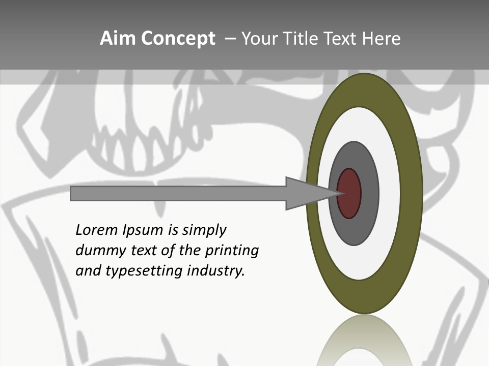 Soldier Vinylready Black And White PowerPoint Template