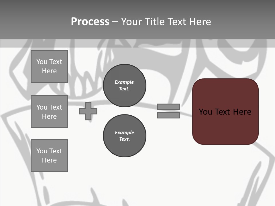 Soldier Vinylready Black And White PowerPoint Template
