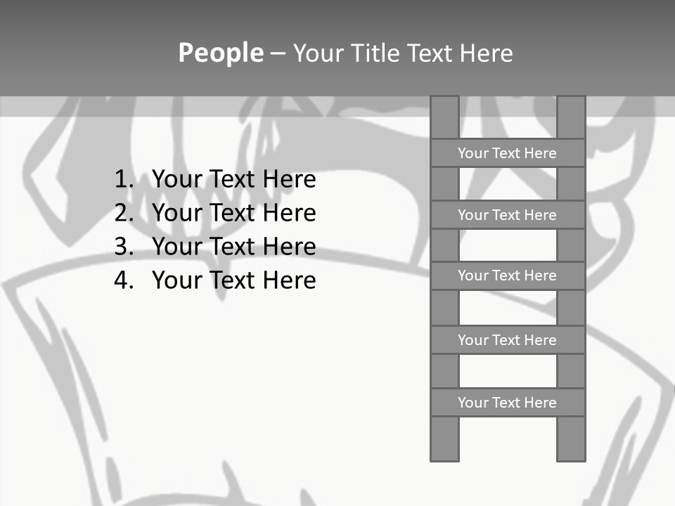 Soldier Vinylready Black And White PowerPoint Template