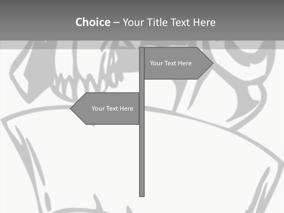 Soldier Vinylready Black And White PowerPoint Template