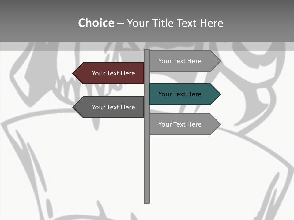 Soldier Vinylready Black And White PowerPoint Template