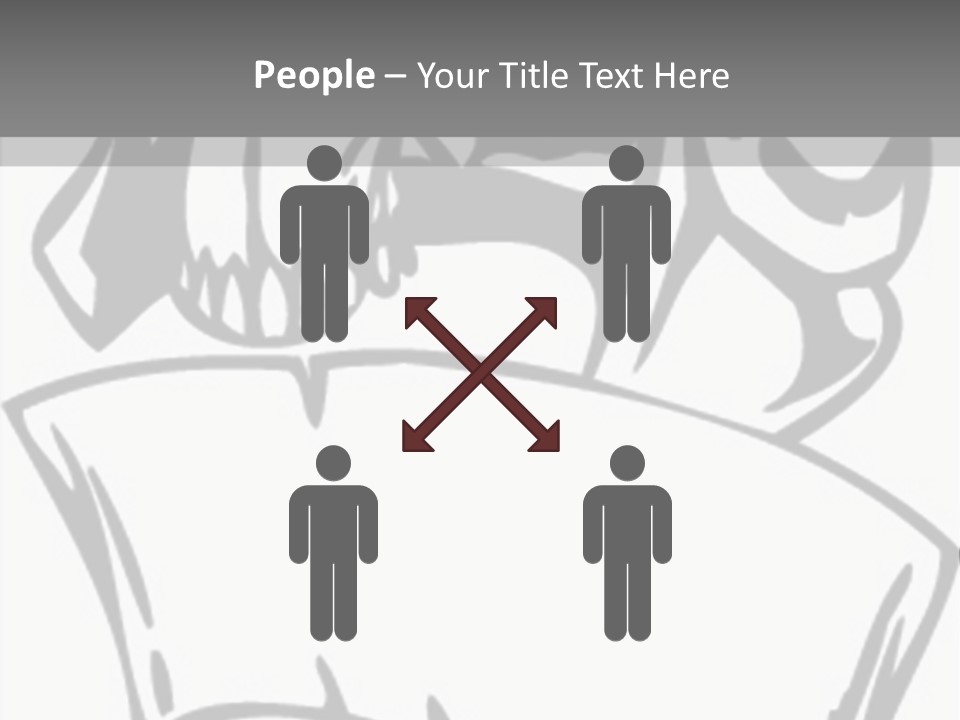 Soldier Vinylready Black And White PowerPoint Template