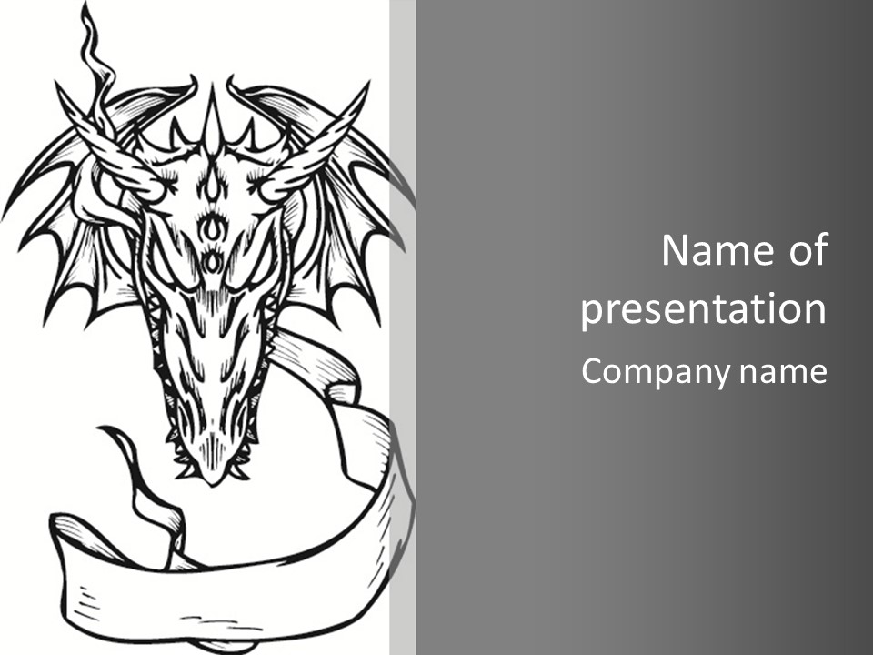 Tshirt Claw Mascot PowerPoint Template