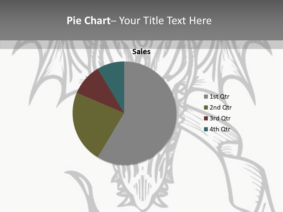 Tshirt Claw Mascot PowerPoint Template