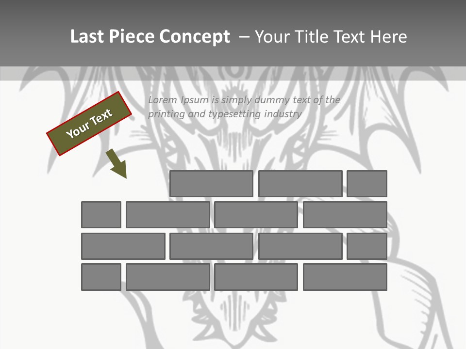 Tshirt Claw Mascot PowerPoint Template