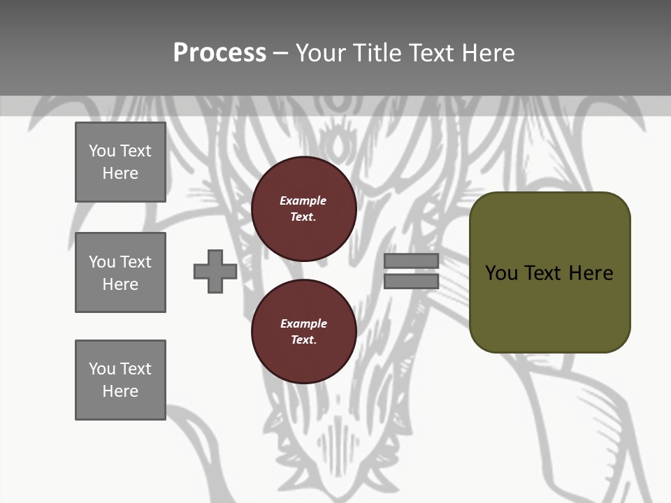 Tshirt Claw Mascot PowerPoint Template