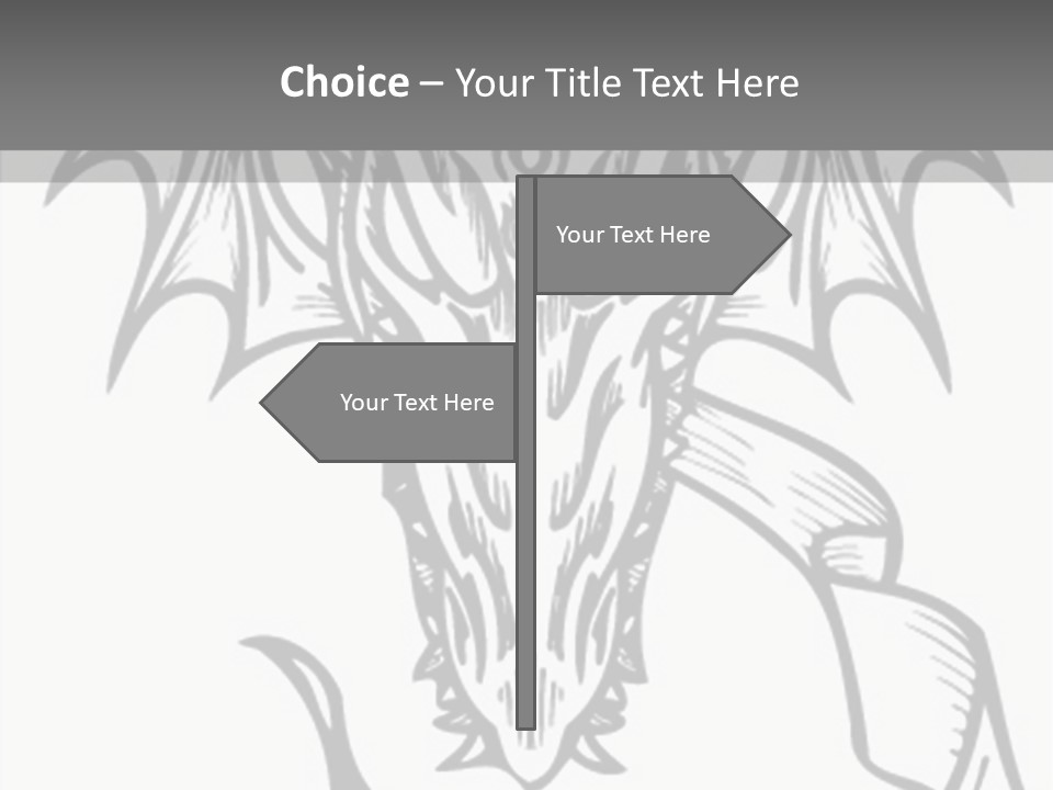 Tshirt Claw Mascot PowerPoint Template