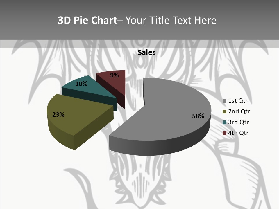Tshirt Claw Mascot PowerPoint Template