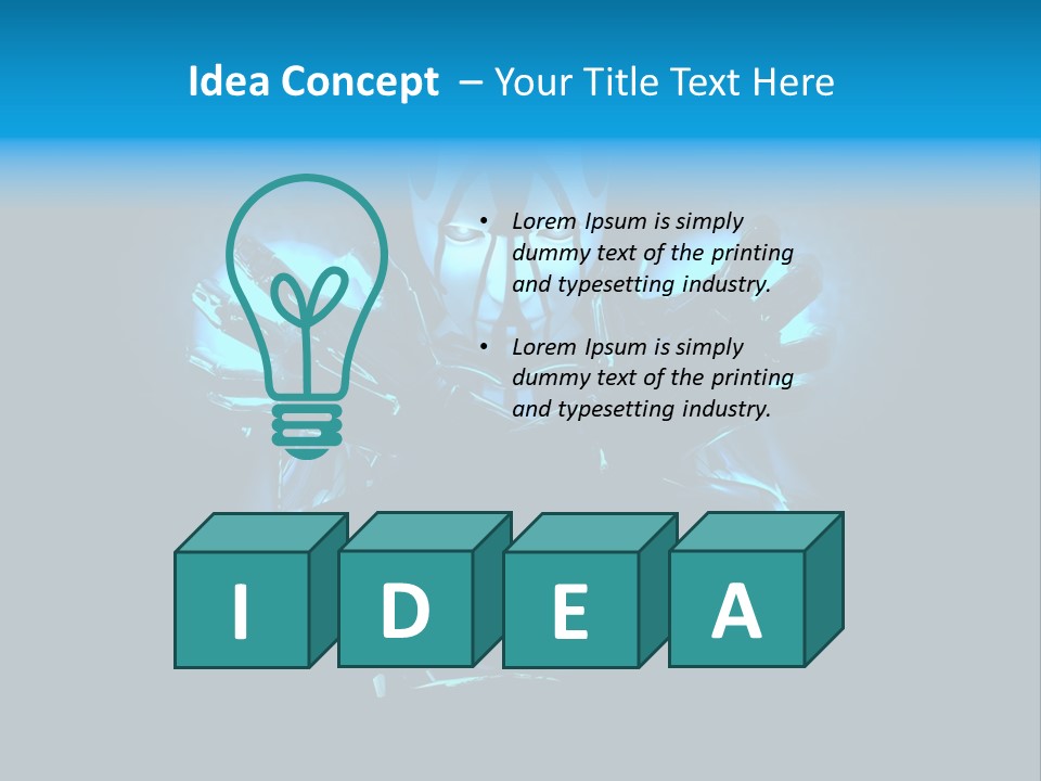 Women Creativity Head PowerPoint Template