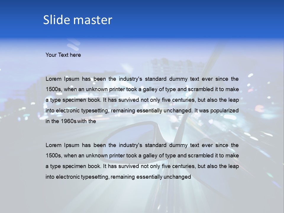 Highway Road Auto PowerPoint Template