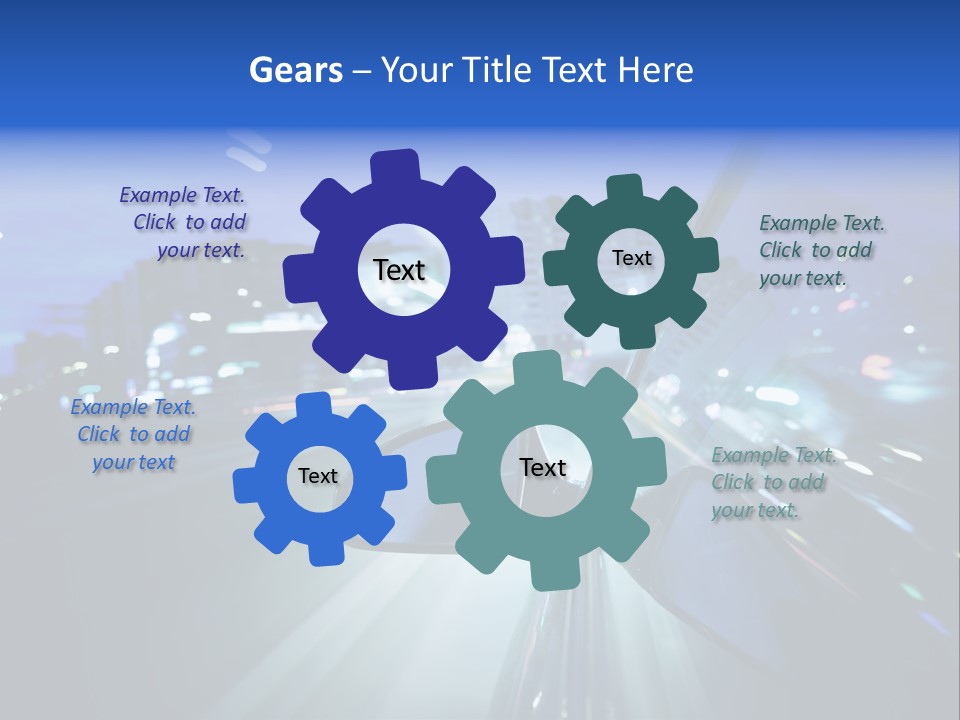 Highway Road Auto PowerPoint Template
