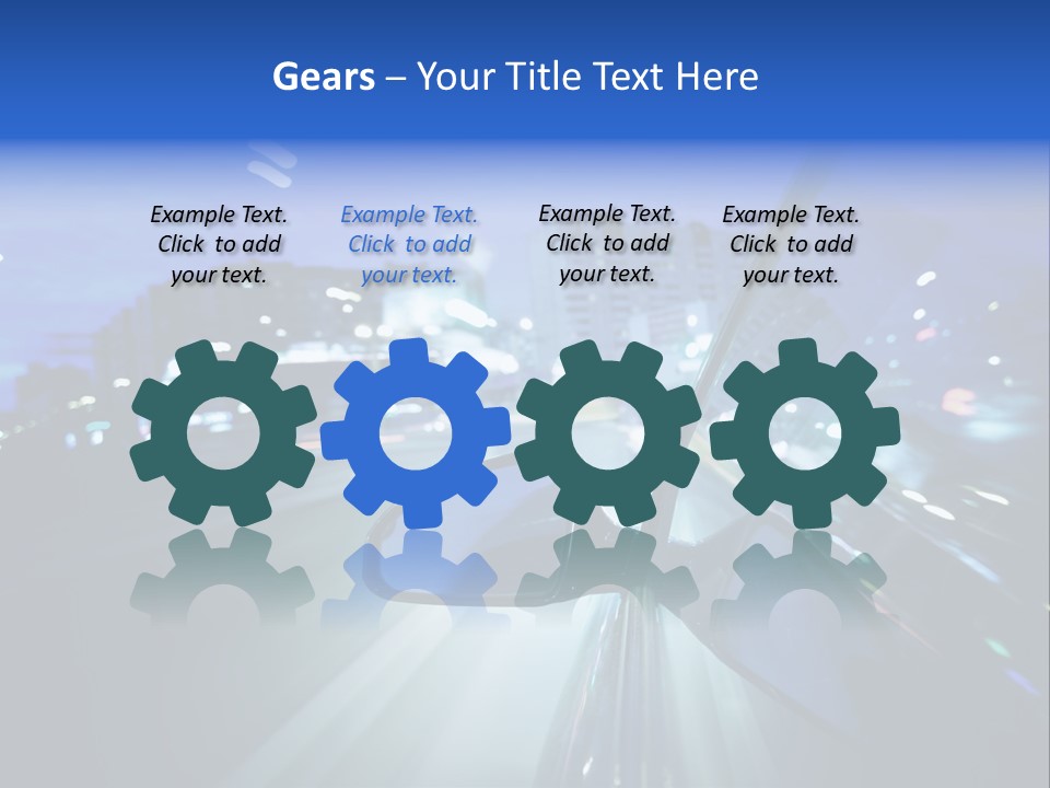 Highway Road Auto PowerPoint Template