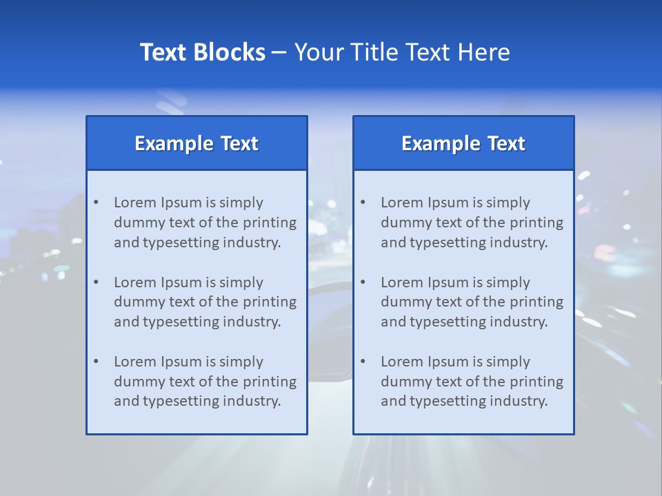 Highway Road Auto PowerPoint Template