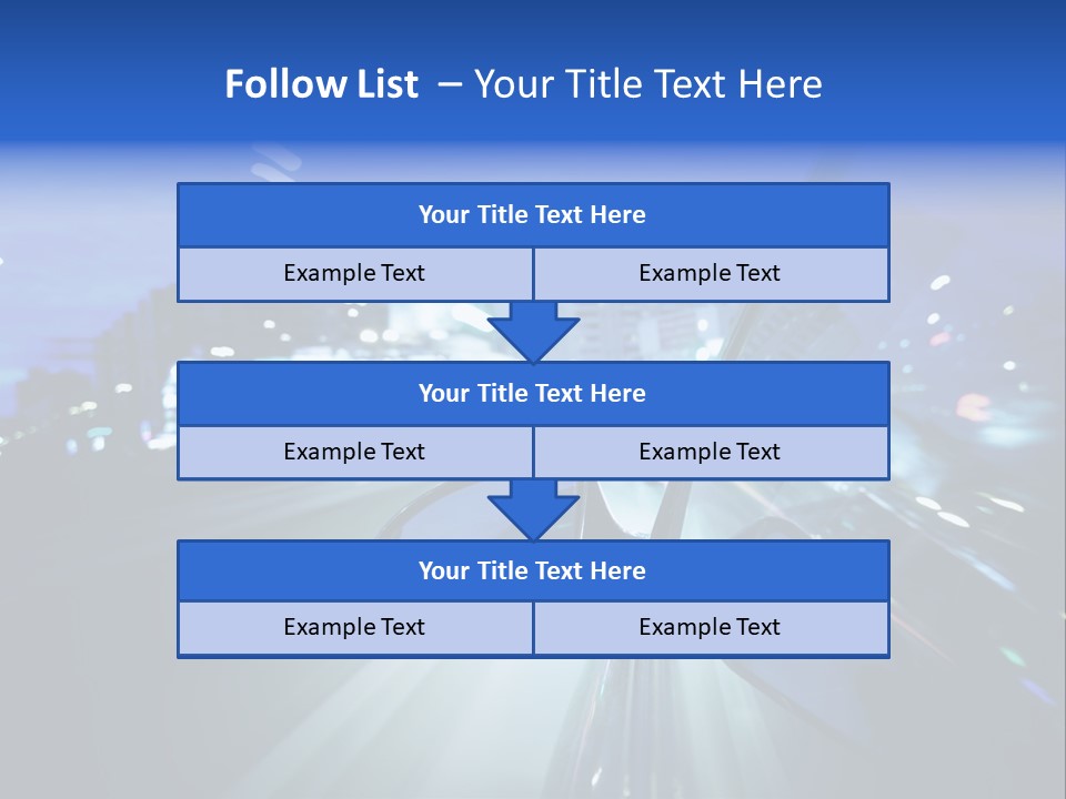 Highway Road Auto PowerPoint Template