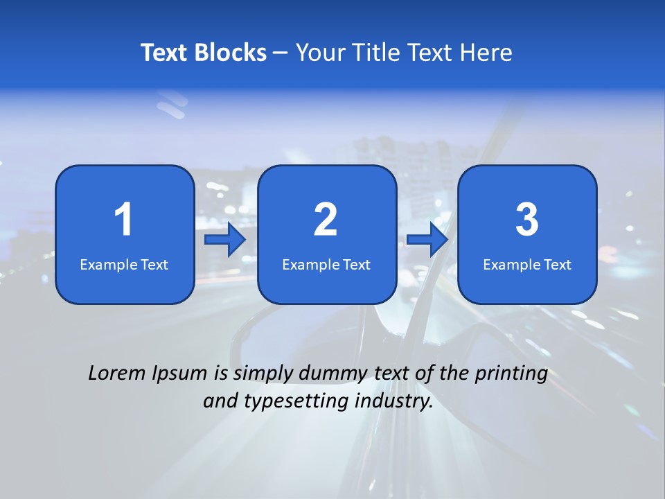 Highway Road Auto PowerPoint Template