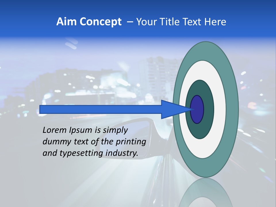 Highway Road Auto PowerPoint Template