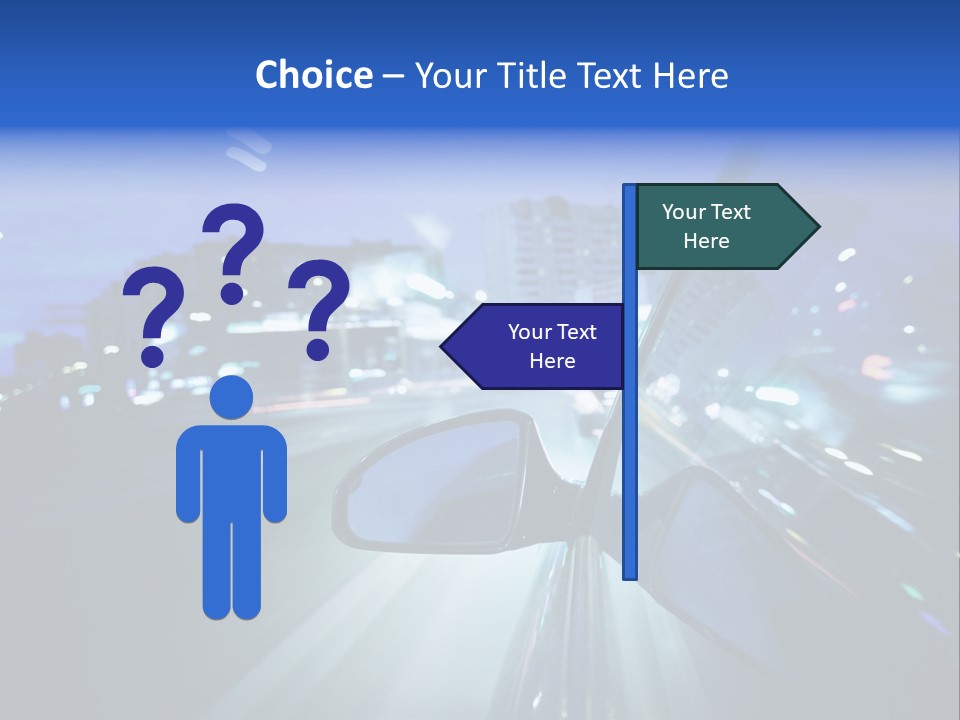 Highway Road Auto PowerPoint Template