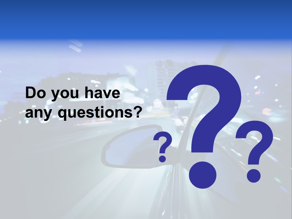 Highway Road Auto PowerPoint Template