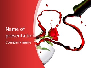 Drink Dating Dining PowerPoint Template