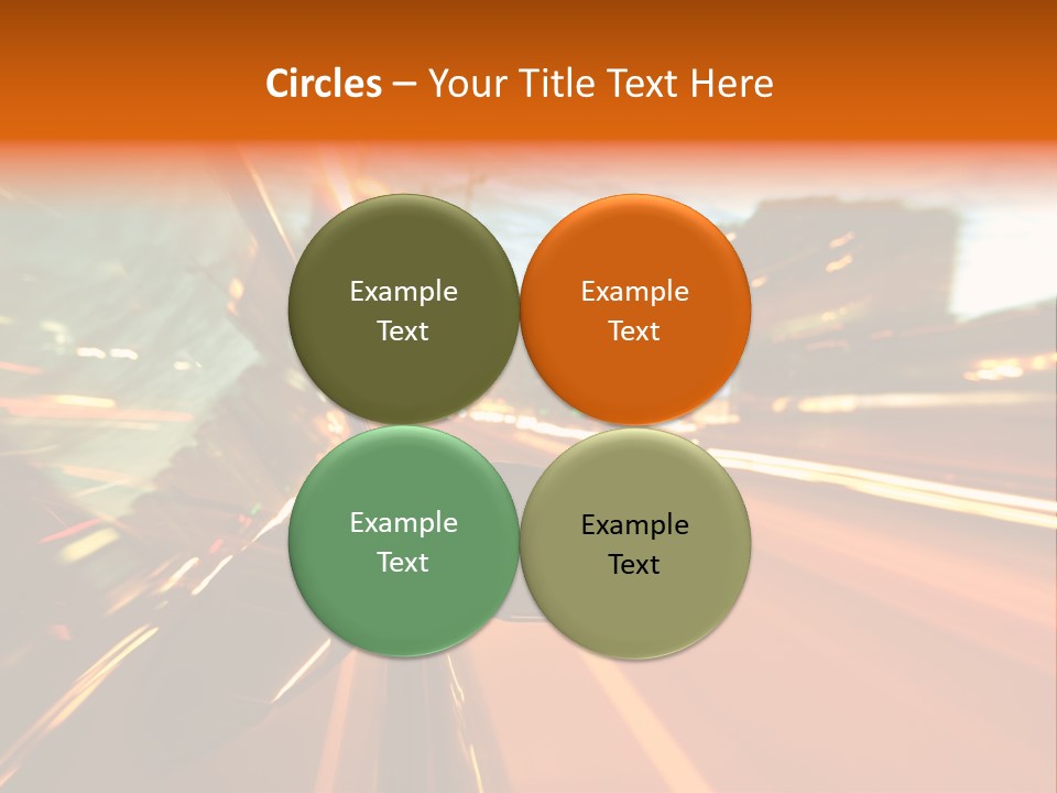 Dark Town Street PowerPoint Template