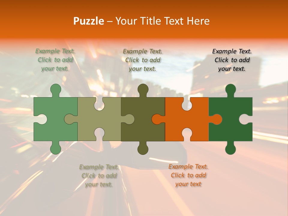 Dark Town Street PowerPoint Template