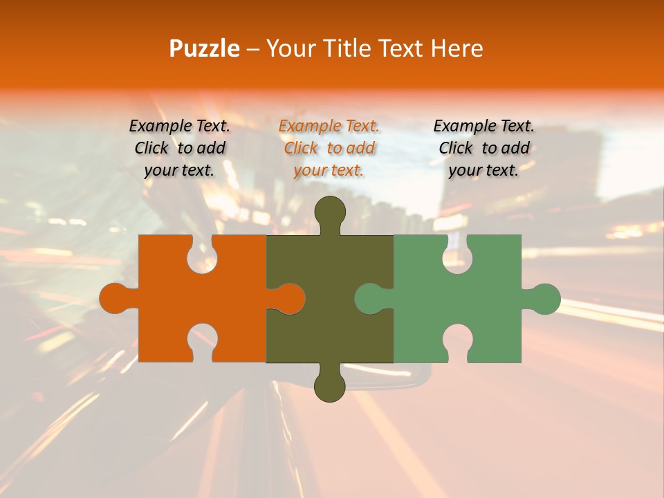 Dark Town Street PowerPoint Template