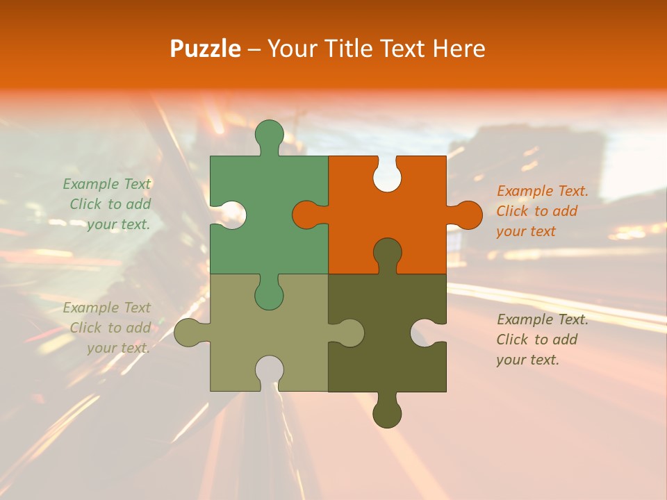 Dark Town Street PowerPoint Template