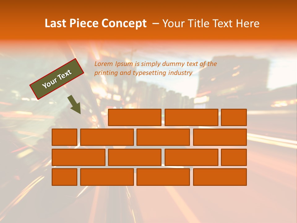 Dark Town Street PowerPoint Template