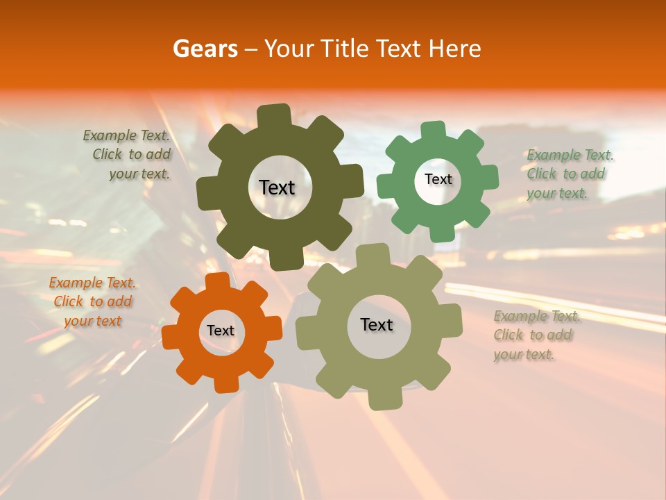 Dark Town Street PowerPoint Template