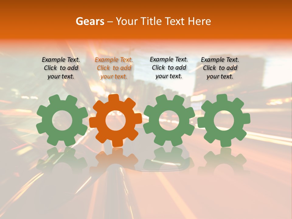 Dark Town Street PowerPoint Template