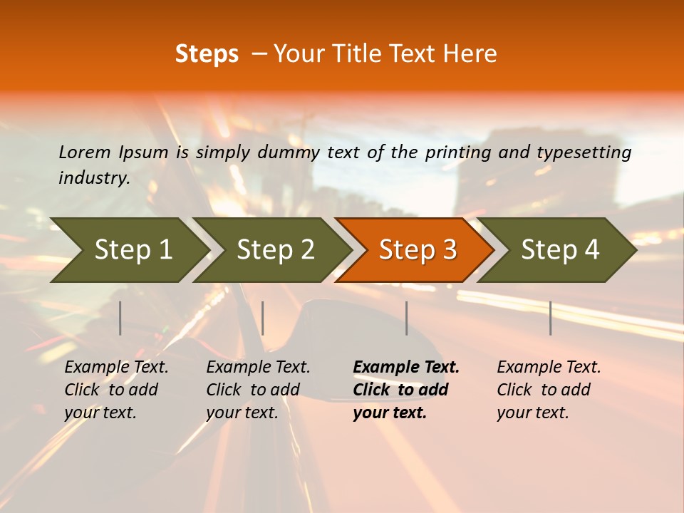 Dark Town Street PowerPoint Template