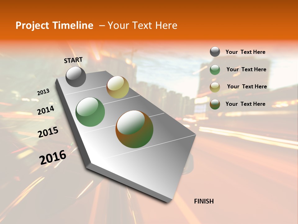 Dark Town Street PowerPoint Template