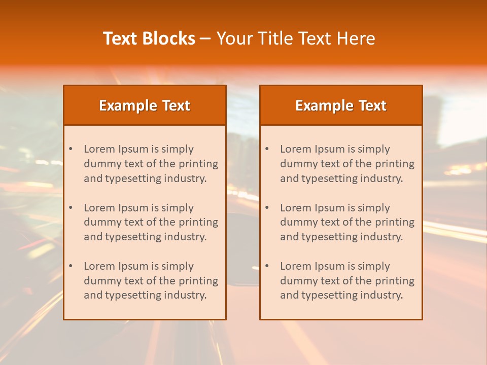 Dark Town Street PowerPoint Template