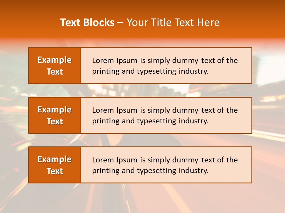 Dark Town Street PowerPoint Template