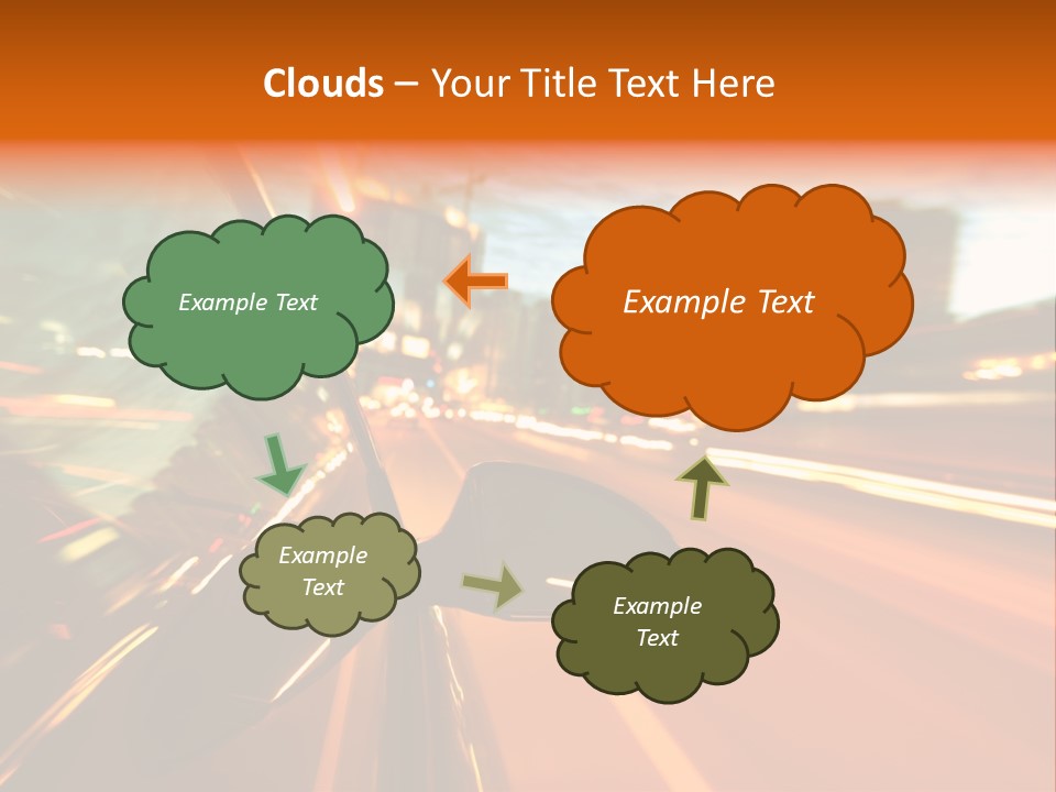 Dark Town Street PowerPoint Template