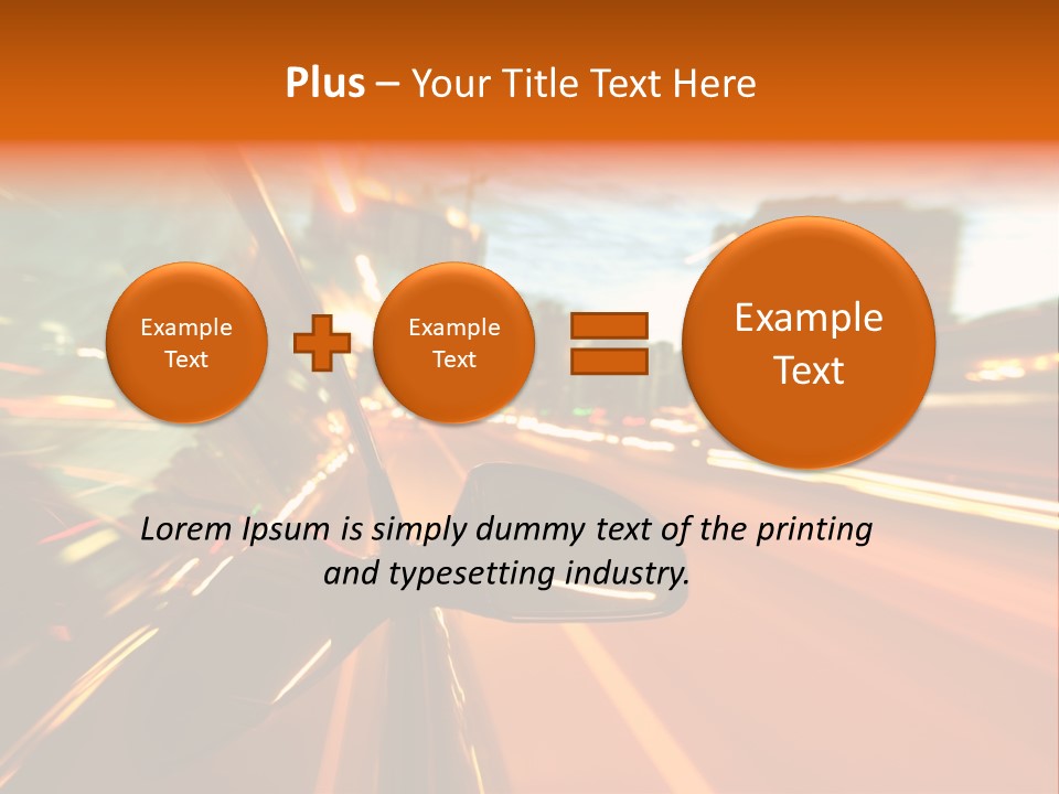 Dark Town Street PowerPoint Template