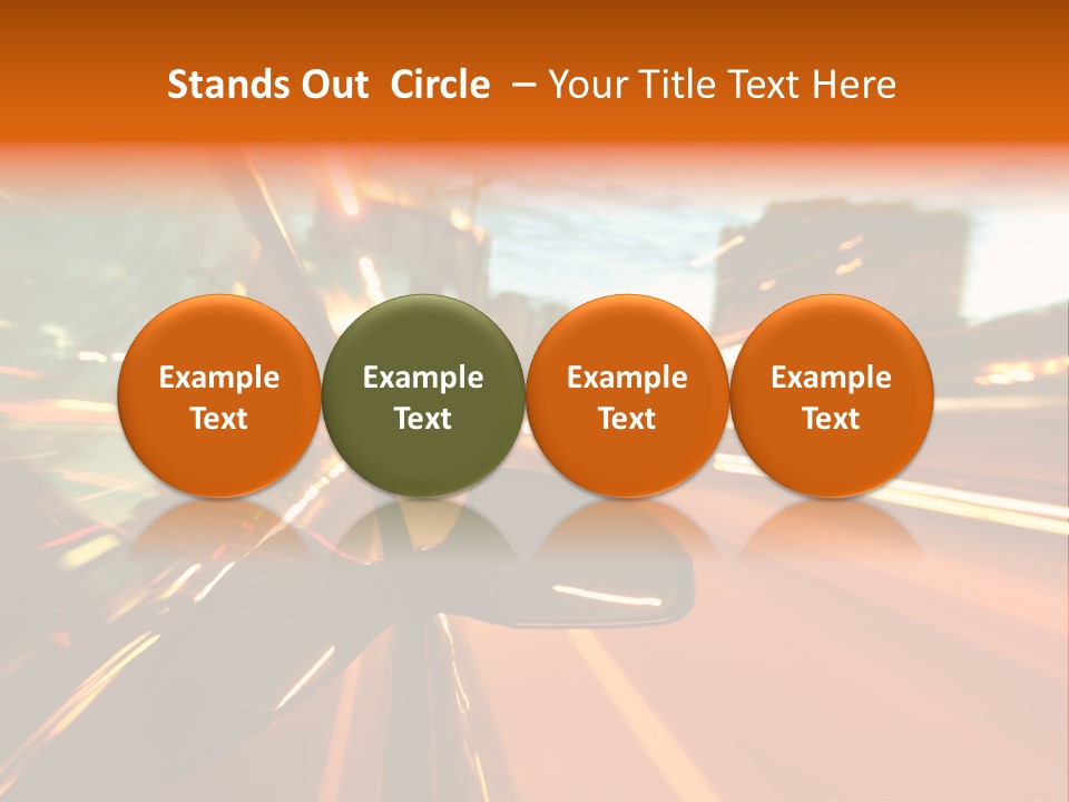 Dark Town Street PowerPoint Template