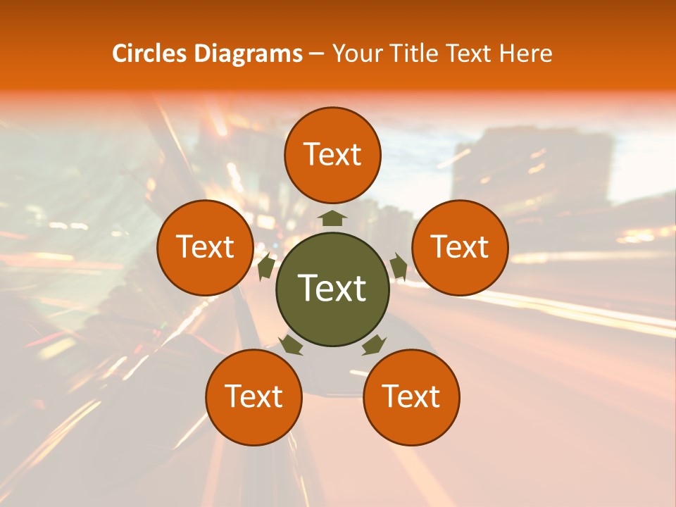 Dark Town Street PowerPoint Template