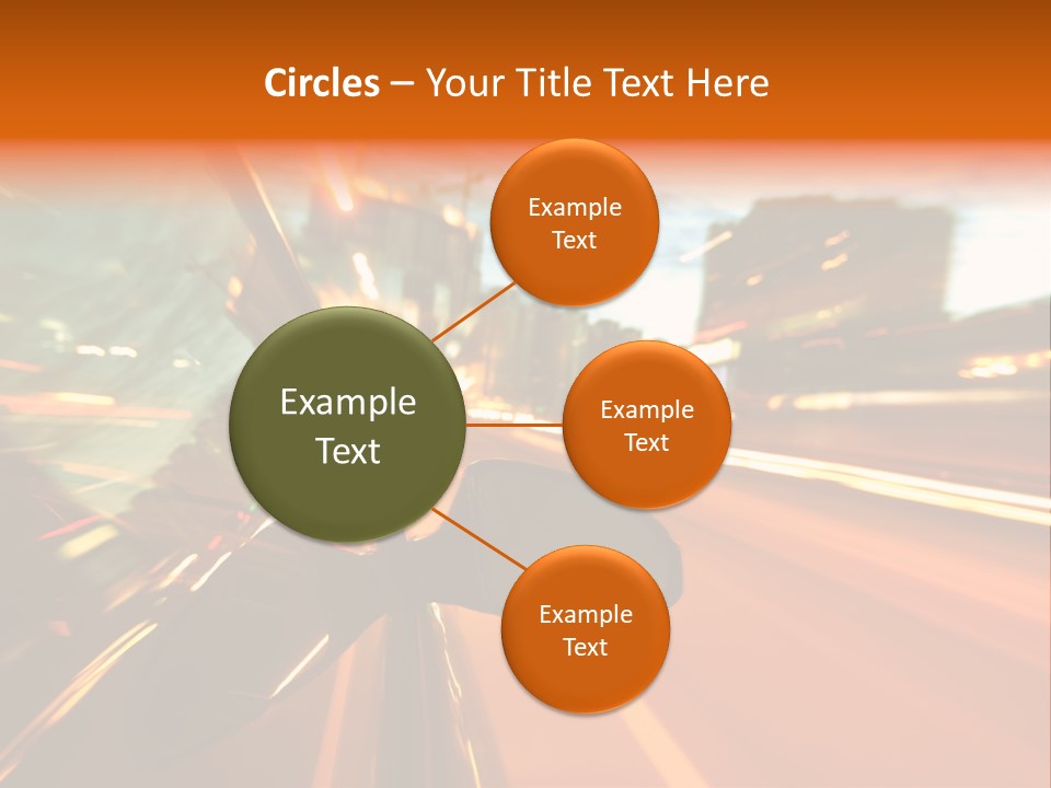 Dark Town Street PowerPoint Template