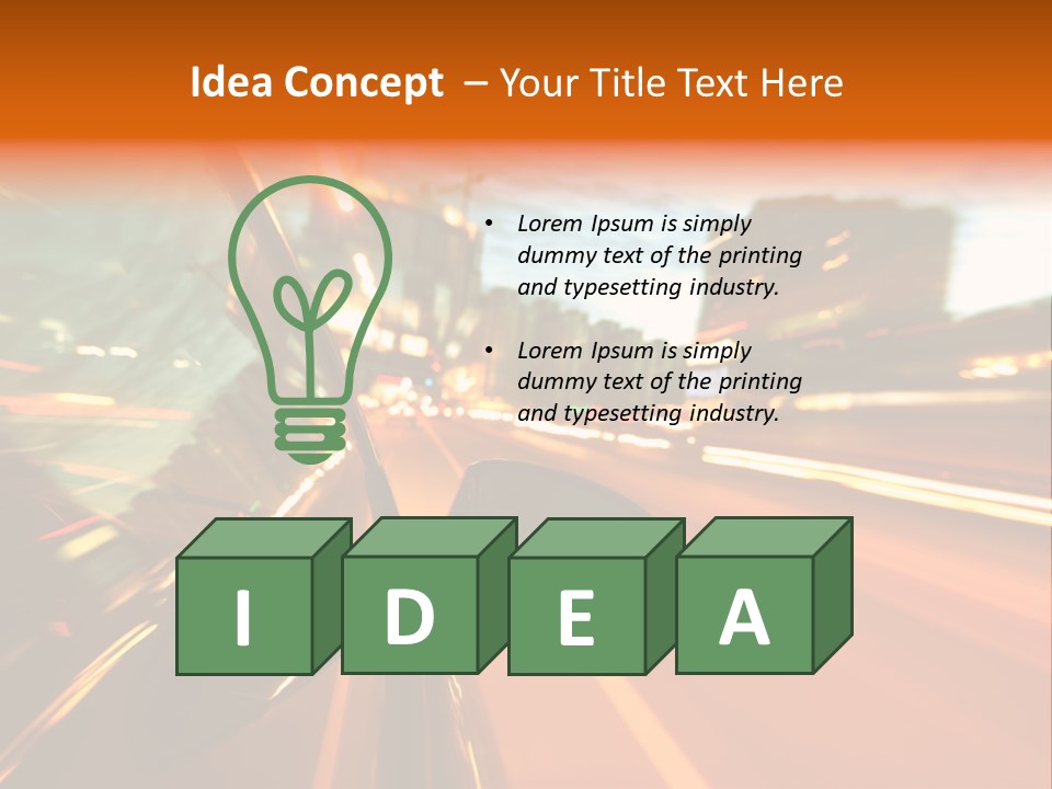 Dark Town Street PowerPoint Template