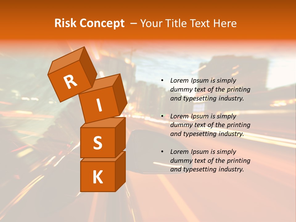 Dark Town Street PowerPoint Template