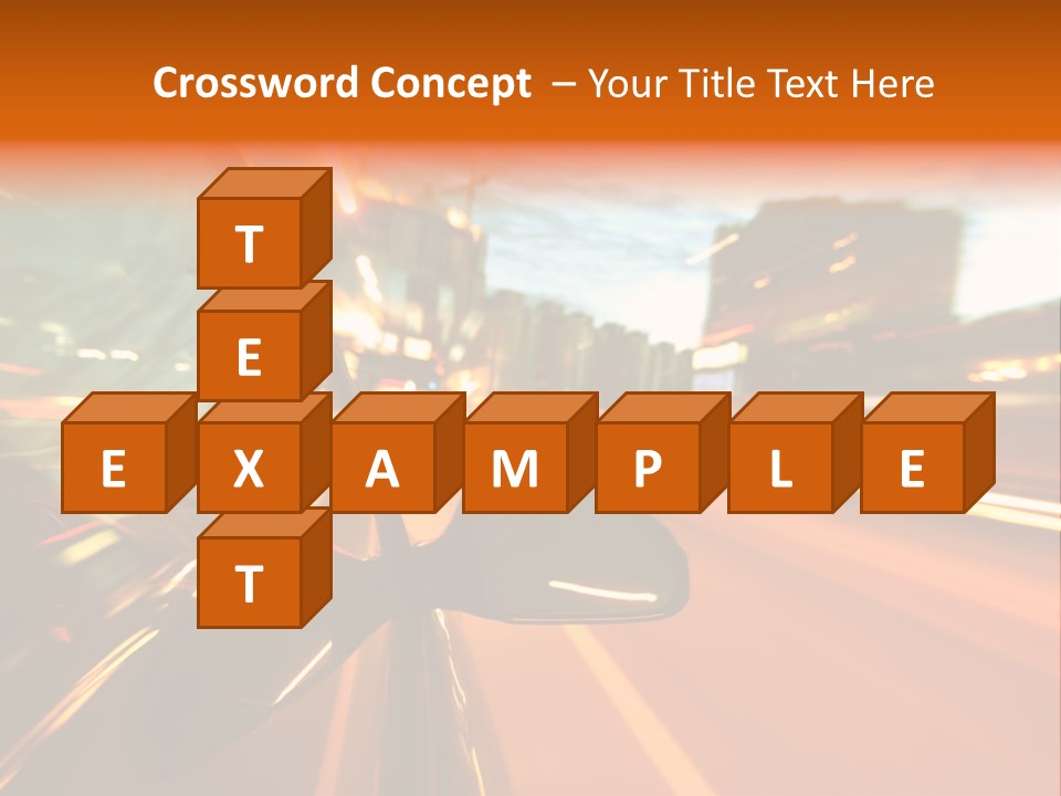 Dark Town Street PowerPoint Template