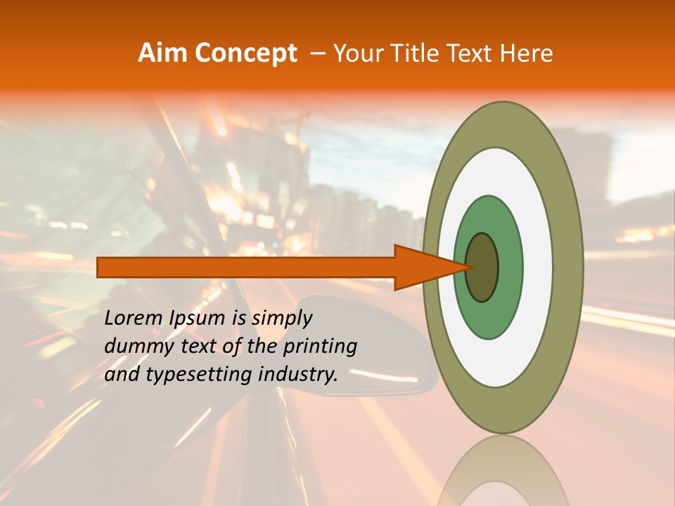 Dark Town Street PowerPoint Template