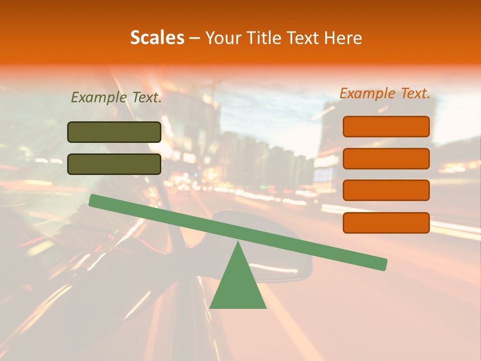 Dark Town Street PowerPoint Template