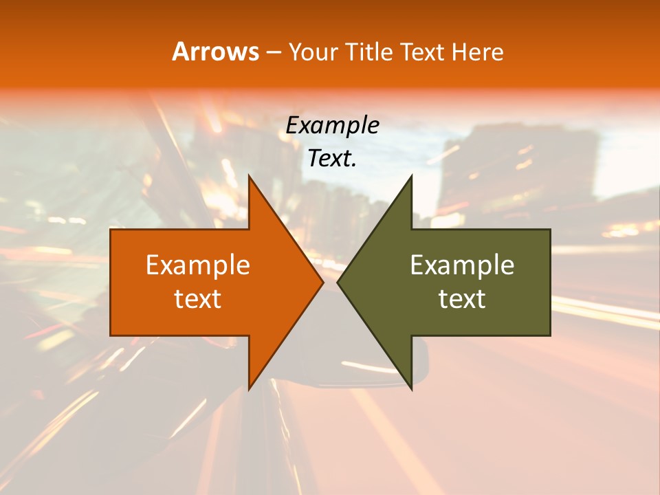 Dark Town Street PowerPoint Template