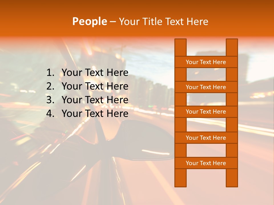 Dark Town Street PowerPoint Template