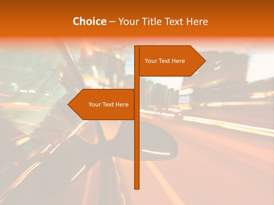 Dark Town Street PowerPoint Template