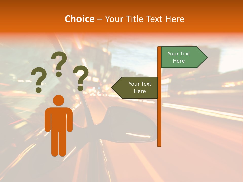 Dark Town Street PowerPoint Template