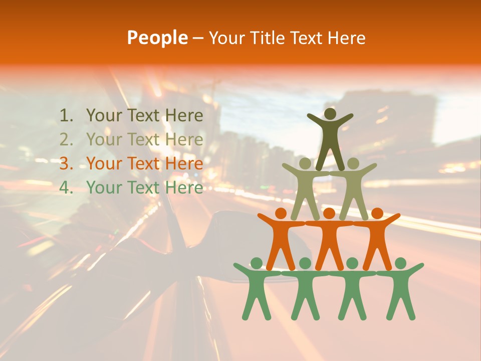 Dark Town Street PowerPoint Template